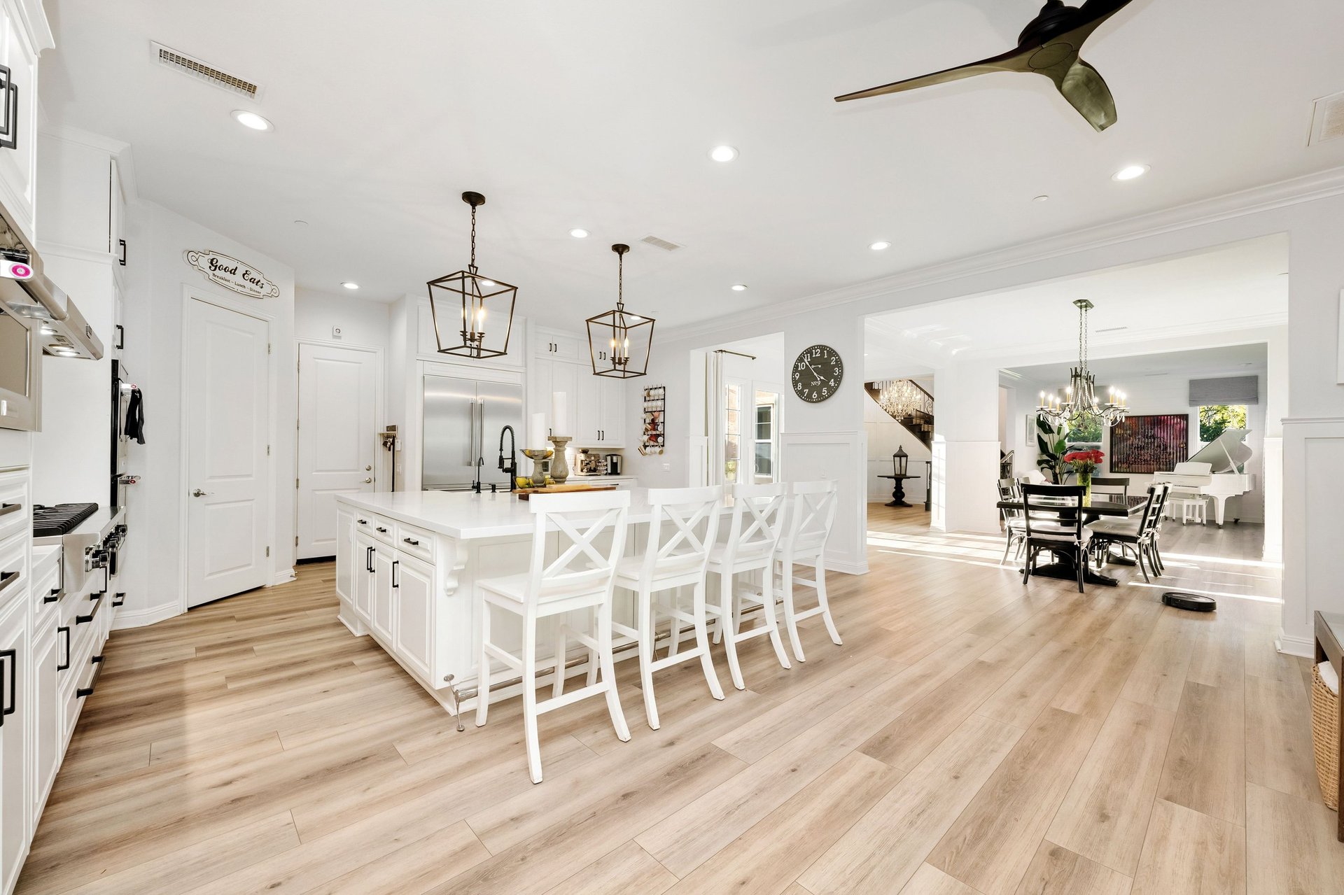 Custom kitchen remodel in Lake Forest, IL by Century Kitchens & Bath featuring traditional shaker cabinetry and quartz island